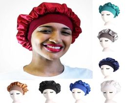 Noche de sueño Capacidad para el cabello CAPA Mujeres DURAGS Sombreros de diseñador Durag Fashion Satin Bonnet Heavy Head Wrap Pastor Pérdida Capas Home Clout4845252