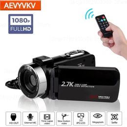 Nachtzicht 2K Camcorder 16X Zoom Infrarood Vlogging Videocamera voor 27K 30MP Draagbare Digitale Recorder Live Streaming y240106