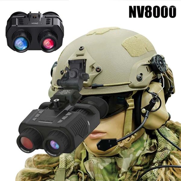 Binoculares de visión nocturna, gafas profesionales con infrarrojos, equipo de caza y acampada, gafas tácticas telescópicas