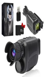 Dispositif de vision nocturne monoculaire 1080P HD caméra infrarouge 4x Zoom numérique télescope de chasse jour sauvage double usage P o vidéo 2207216375640