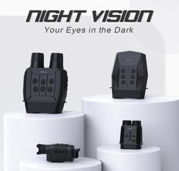 Óculos de visão noturna infravermelho ir binóculos monocular digital zoom dispositivo caça equipamentos acampamento 1080p vídeo 2207072513578