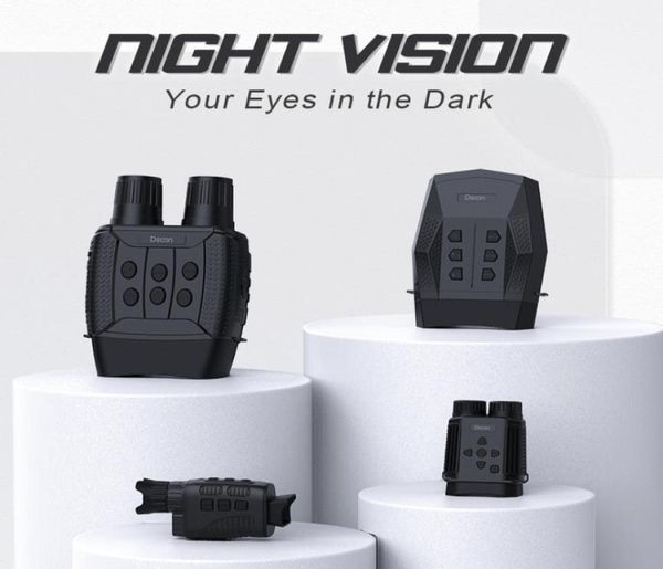 Lunettes de Vision nocturne jumelles infrarouges IR monoculaire Zoom numérique dispositif de chasse équipement de Camping vidéo 1080P 2207073623378