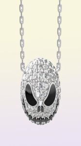 Cauchemar avant Noël collier squelette Jack crâne cristaux pendentif femmes sorcière collier Goth gothique bijoux entier J1218737512933483