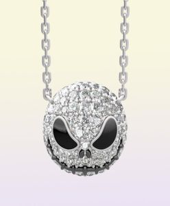 Cauchemar avant le collier squelette de Noël jack crâne cristaux pendentif femmes collier de sorcière goth bijoux gothique entier j1218737512390581