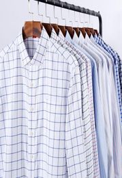 Nigrity 2019 Men Shirt Cascil à manches longues à manches longues Male Male Business Textile Male Shirt Men Clothing Taille S5xl7061997