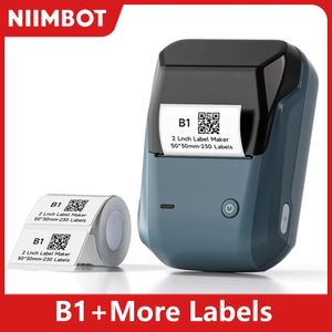 Niimbot B1 mini imprimante thermique portable auto-adhésive Étiquette d'autocollant imprimante de poche étiquetage de la machine Bluetooth Niimbot B1 240327