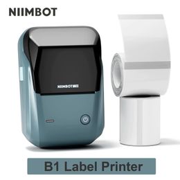 NiIMBOT B1 Portable Label Printer Mini Thermische zelfklevende sticker Printer Mobiele zak Pocket Tag Prijs UV-label Sticker Printer 240416