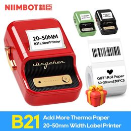 Niimbot B21 B1 IMPRIMANCE D'ÉGLIQUE SELLEMENTS IMPRIMANCE DE POCKET POCKET POCKET BLUETOOTH Étiquette thermique Imprimante rapide Impression à domicile Office 240419