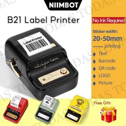 Niimbot B21 Labelprinter Draagbare Thermische Draadloze Bluetooth Gebruikt Voor Barcode Kleding Sieraden Fooder Machine