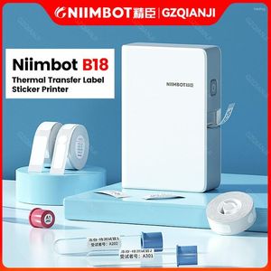Niimbot D11 0 B18 Mini Portable Label Printer Maker Thermal Transfer Sticker met lint voor mobiele telefoonmachine