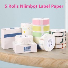 Niimbot D11 D101 D110 Officieel label Sticker Paper 5 Rolls / Pack verschillende maten en stijl witte kleur etiqueta papel