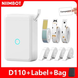 NiIMBOT D110 Mini draagbare printer voor mobiele thermische lijm label printer voor stickers pocket label maker machine draadloos 240416