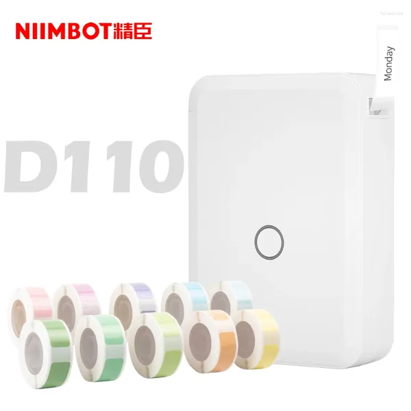 Niimbot D110 Mini impresora de etiquetas térmica portátil Hangul inalámbrica Bluetooth pegatina bolsillo uso doméstico almacenamiento organización