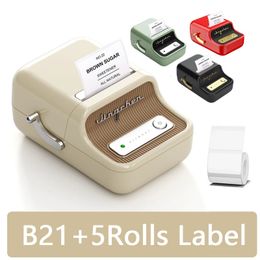 Impresora de etiqueta autoadhesiva de la impresora térmica Niimbot Mini Portable para pegatinas Niimbot B21 B1 Etiqueta Impresora sin tinta 240418