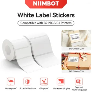 Niimbot White Label Paper étanche Auto-adhésif pour B1 B21 MINI IMPRIDANT PRIX TAGE MAKER UV