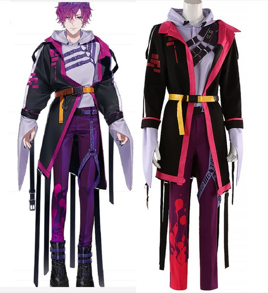 Nijisanji Vtuber Luxiem Uki Violeta Cosplay Theme Costume