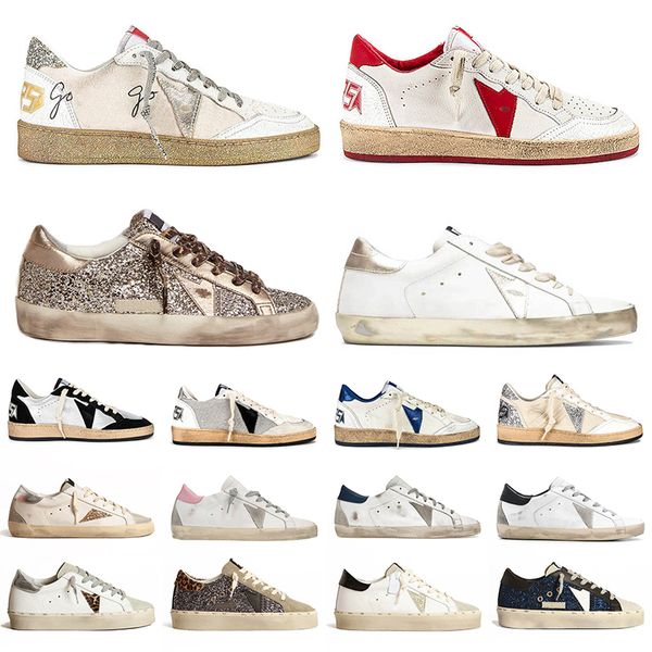 golden goose sneakers shoes Superstar Ball Star Designer Luxurys Loafers Leather 【code ：L】Vintage Ball-Star mens shoes Women shoes Super-Star Trainers Sneakers