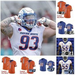 Nik1 Maillot de football personnalisé Boise State College 10 Chase Cord 98 Sonatane Lui 4 Brett Rypien 22 Alexander Mattison 8 Sean Modster