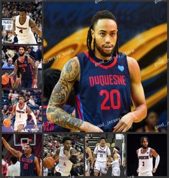 Nik1 Custom NCAA Duquesne Dukes Basketball Jerseys College Sincère Carry Baylee Steele Michael Hughes Marcus Weathers Maceo Austin Nixon