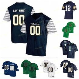 NIK1 Fighting Irish Football Jersey NCAA College 2021 Shamrock Series 87 Michael Mayer 24 Tremble 6 Jeremiah Owusu-Koramoah 83 Chase Claypool 56