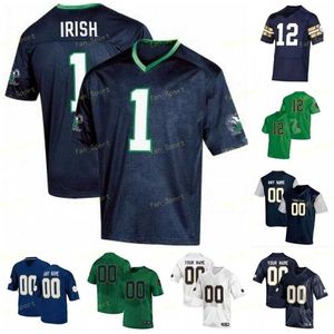 NIK1 Fighting Irish Football Jersey NCAA College 2021 Shamrock Series 68 Mike McGlinchey 7 Will Fuller 22 Harrison Smith 5 Manti Te'o