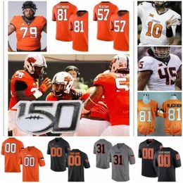 Nik1 NCAA College Jerseys Oklahoma State Cowboys 2 Tylan Wallace 5 Justice Hill 13 Tyron Johnson 30 Chuba Hubbard 1 Dez Bryant Football personnalisé