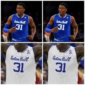 NIK1 NCAA College Seton Hall Pirates Basketball Jersey 30 Asiah Avent 32 Darnell Brodie 33 Shavar Reynolds 35 Romaro Gill 31 Angel Delgado Custom