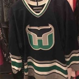Nik1 Rare Vintage 44 CHRIS PRONGER Hartford Whalers Jersey de hockey cosido Personalizado Cualquier nombre y número Jersey