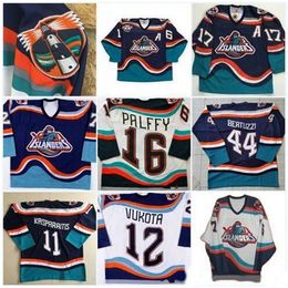 Nik1 Retro Hockey Jersey 16 Ziggy Palffy Fisherman Darius Kasparaitis Johntavares Korolev Brent Severyn Berard Vintage Hockey