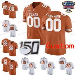 Nik1 cosido personalizado 31 DeMarvion Overshown 32 Daniel Young 33 Lamarr Houston 33 Tim Yoder Texas Longhorns College Hombres Mujeres Juventud Jersey