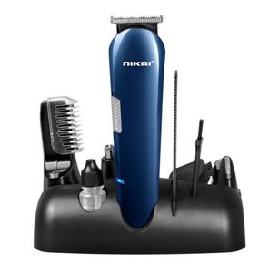 Nikai Nouveau kit de toilettage Rasoir électrique pour hommes Rasoir électrique rechargeable Trimer du rasoir à barbe Machine à rasage1498840