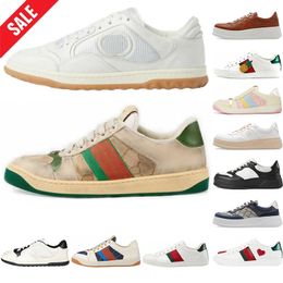 Luxe designer schoenen voor mannen dames mac80 gestreepte sneakers reliëf screener chunky platform lederen casual wandelschoen luxe heren trainers chaussure