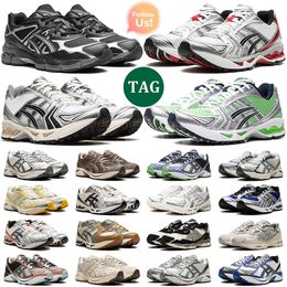 Men dames gel nyc hardloopschoenen grafiet crèmekleurige havermout gels 14 fel limoen metallic pruim klassiek rood zilveren witte gt 2160 donkere taupe paarse heren trainer