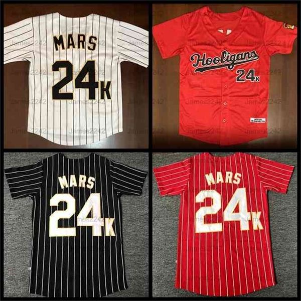 Nikivip Bruno Mars 24K Hooligans hommes maillot de baseball BET Awards maillot de baseball S-3XL haute qualité Vintage