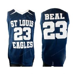 Nikivip Custom Bradley Beal # 23 Maillot de basket-ball du lycée pour homme Bleu cousu Taille S-4XL N'importe quel nom et numéro Qualité supérieure