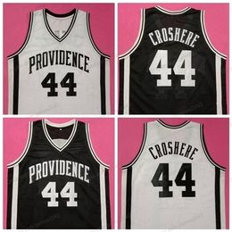 Nikivip Custom CROSHERE Providence Basketball Jersey Hombre Todo cosido Blanco Negro Cualquier tamaño 2XS-5XL Nombre y número de calidad superior