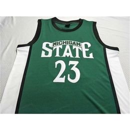 Nikivip Custom JASON RICHARDSON #23 College Basketbal Jersey Heren Gestikt Groen Elke Maat 2XS-5XL Naam En Nummer Top Kwaliteit Jerseys