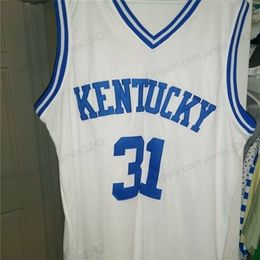 Nikivip Custom Kentucky Wildcats #31 Sam Bowie Basketball Jersey heren heren elke maat 2xs-5xl naam of nummertruien