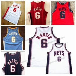 Nikivip Custom Retro Kenyon Martin # 6 College New jersey Maillots de basket-ball Hommes Cousus Blanc Bleu Rouge N'importe quel nom Numéro Taille S-4XL Gilet