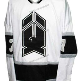 Nikivip Custom Retro Newson # 7 Maillot de hockey New Haven Nighthawks Cousu Blanc Taille S-4XL N'importe quel nom et numéro Maillots de qualité supérieure