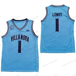 Nikivip Custom Villanova Lowry Basketball Jersey Men's All Centred Bleu toute taille 2xs-5xl Nom et numéro Top Quality