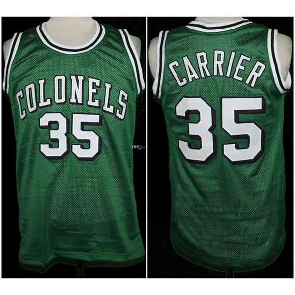 Nikivip Darel Carrier # 35 Kentucky green jersey Colonels Retro Basketball Jersey Hombre Cosido Número personalizado Nombre Jerseys