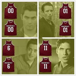 Nikivip Derek Hale 00 Peter Hale 01 Maillot de basket-ball Danny Mahealani 6 Scott McCall 11 Isaac Lahey 14 Beacon Hills Nom personnalisé cousu pour hommes