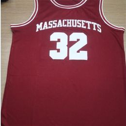 Nikivip Massachusetts UMass College # 32 Julius Dr. J Erving Retro Classic Basketball Jersey Mens Cousu Numéro et nom personnalisés Maillots