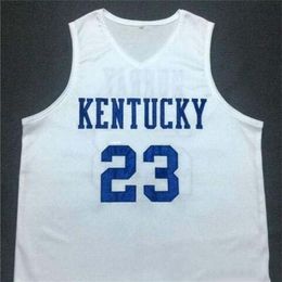 Nikivip Men Women Kids Vintage #23 Jamal Murray Basketball Jersey Kentucky Wildcats White College Size S-4XL Aangepaste naam of nummertruien