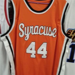 Nikivip Real Picture #44 Derrick Coleman Basketball Jersey Syracuse Orange College Retro Classic Mens Stitched Custom Number en Name Jerseys