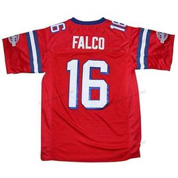 Nikivip Expédier de nous Shane Falco # 16 The Replacements Movie Maillot de Football Homme Cousu Rouge S-4XL Haute Qualité