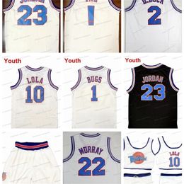 Nikivip Ship From US Tune Squad Space Jam Basketball Jersey Jeunesse Adulte Michael 23 MJ 22 Duck 1 Bugs Bunny 10 Lola Ladies Set Movie Stitched Jerseys