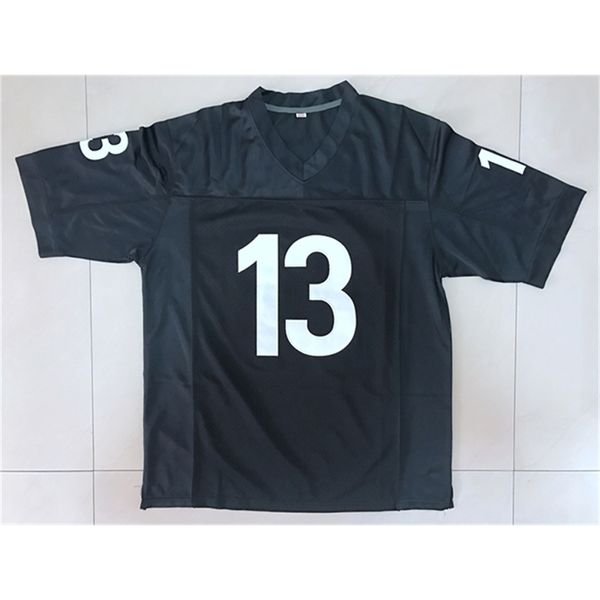 Nikivip Ship From US Willie Beamen # 13 Football Jersey Any Given Sunday Sharks Movie Men All Stitched Black S-3XL Haute Qualité