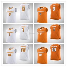 Nikivip Tennessee Volunteers College # 0 Bone Baloncesto Jersey # 1 Lamonte Turner # 10 John Fulkerson Hombres Cosido Nombre de número personalizado Jerseys